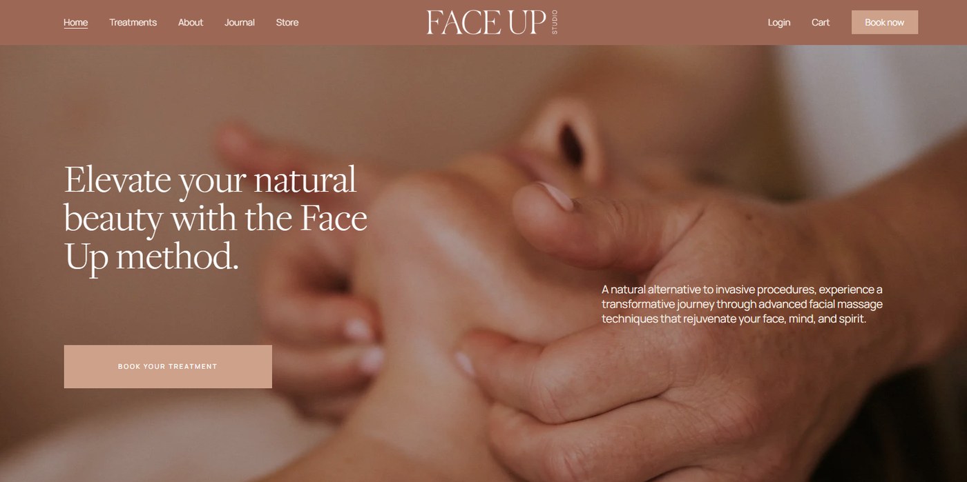 Face Up Studio website
